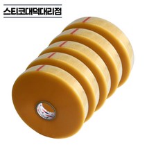 동양 기계용 자동 박스테이프 투명 1000M 1박스 (5롤) OPP 러버 물류 공장 포장, 기계용 투명