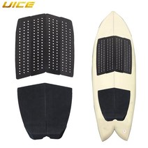 6 조각 서핑 데크 트랙션 패드 프리미엄 eva 테일 키커 3m 접착제 보드 용 longboard shortboard fish skimboard, 세트 B