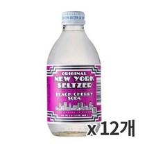 뉴욕셀처 블랙 체리 소다 296ml 12개묶음, 단품, 단품