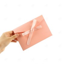 리본 컬러 봉투 1p 청첩장 돌잔치 경조사 상품권 감사 봉투, GS0700382C노랑1P
