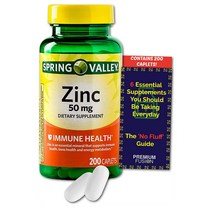 PREMIUM FUSION Zinc 50mg 아연 200정 해외, 2개