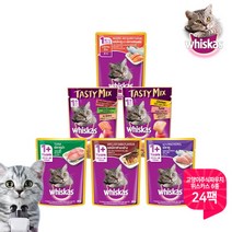 [브이펫] [버라이어티팩] 위스카스 파우치 80G 24팩 / 6가지맛, 상세 설명 참조, 상세 설명 참조