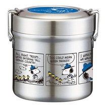 스누피 진공 스텐 2단 보온도시락 600ml