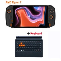 오리지널 OneXplayer 1S 게임 태블릿 PC 휴대용 콘솔 플레이어 Win11 8.4 "AMD Ryzen 7 5800U 16GB RAM 1 테라바이트 2 노트북, 02 R7-5800U 16G RAM 2TB_02 EU, 04 ADD A Keyboard