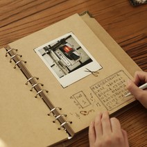 북바인딩 재료 수제노트 다이어리 만들기 DIY 세트 키트, 크래프트지 내부종이+종이 봉투