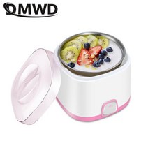 [잇템]DMWD-1L 전기 요구르트 메이커 나토 발효 기계 DIY 스테인레스 스틸 라이너 컨테이너 전자동 주방, Stainless steel