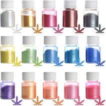15 Colors Set-10g/0.35oz Mica Powder 15 Colors Epoxy Resin Dye Set SEISSO Natural Pigment Powders, 1