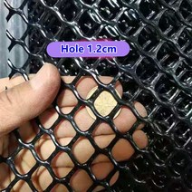 계단 난간 안전 그물망 블랙 발코니 고양이 그물 가정용 플라스틱 그리드 0.4 0.8cm 창문 어린이 낙하 방지 보호, [03] 50x300cm, [02] Hole 0.6cm