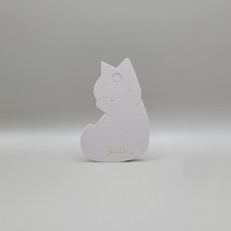 야옹이 악세사리택 목걸이택 100매, 그레이(무광금박)