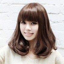단발c컬펌 가발 머리 숏 중단발 인조 컷트 웨이브 스러운 숏컷반 자연 없는중 여자 통 #2071EO, 쿠팡 1, 쿠팡 다크브라운, 쿠팡 본상품선택