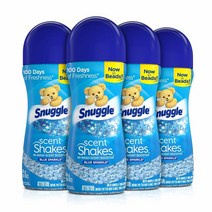 Snuggle 스너글 센트 쉐이크 향기 부스터 비즈 블루스파클 255g 4개 Scent Shakes in-Wash Booster Beads Blue Sparkle