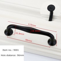 가구 캐비닛 손잡이와 부엌 서랍 찬장 블랙 핸들, [11] 9001-96
