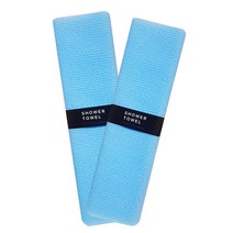 일회용 샤워타올 블루(띠포장), 1개