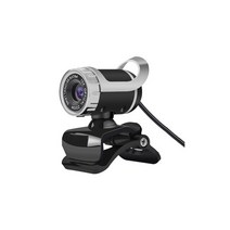 노트북 캠 미니 hd 480p 웹 컴퓨터 pc webcamera with microphone 생방송 화상 통화 회의 작업을 위한 회전식 카메라, 은