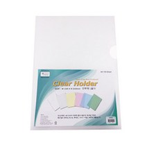 예스피피 반투명 L홀더 10개입 A4 엘홀더 PP 크리어, YP171(백색)고투명 L홀더(10개입)