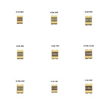 PTC 재시동 퓨즈 1812 SMT SMD 0.1A 2A 2.6A 6V 8V 13.2V 15V 24V 30V MF-MSMF BOURNS, 13 2A 8V_01 5 PCS