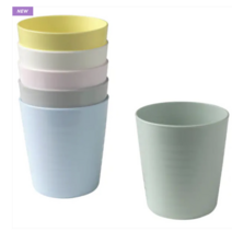 이케아 KALAS 칼라스 컵 혼합 색상 여러 가지 색상 6개 403.786.70, cup