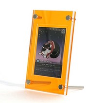 Shield PRO 트레이딩 카드 디스플레이 케이스 10색 투명 프레임, 주황색