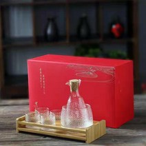도쿠리 사케 잔 병 다기 찻잔 주병 주기 세트 일본 감성 가정용 인테리어 홈파티 선물용, L개
