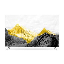 황금마운틴 티비가리개 커버 덮개 패브릭 모니터 풍수지리 먼지 방지 TV 32-86인치, 옵션1