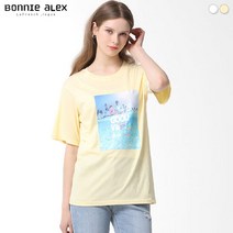 [보니알렉스] 오션 프린팅 티셔츠 (택가격69000원)