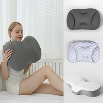닥터크라운 꿀잠 수면베개 빨아쓰는 마이크로볼 숙면 통세탁 3type, 꿀잠베개 그레이 민무늬, 1개