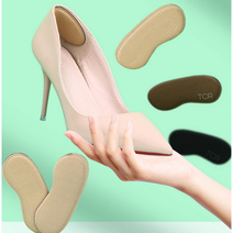 TCR 발 뒷꿈치패드 극세사 메모리폼 뒷꿈치 보호패드 (1세트), 브라운(세트)