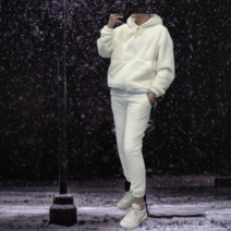 도톰 양털 후드짚업 트레이닝 상하세트