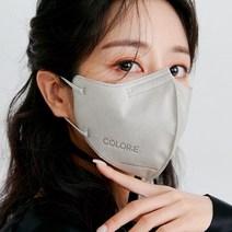 콜로레 KF94 마스크 새부리형 대형 마스크 숨쉬기편한 스타일 정식판매점 온라인파트너, 메트그레이, 1매