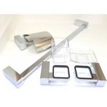 한샘 크롬 4품 악세사리 욕실 화장실 악세서리 용품 욕실휴지걸이/욕실악세사리세트/욕실수건걸이/비누걸이/화장지걸이/비누대/화장실휴지걸이/양치컵세트/한샘욕실용품/화장실수건걸이, 단일 수량