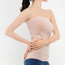 국내생산 오프숄더 롱탑 캡내장 나시탑