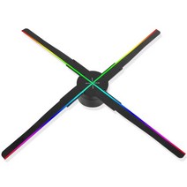 3d 홀로그램 프로젝터 광고 디스플레이 팬 4fan 블레이드 led 빛나는 징후 기계, 52cm, 나는 플러그