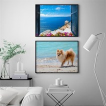 셀러허브_리빙 가로 해변 서핑 여름 인테리어 액자 No11~19 프레임 20호, 선택완료