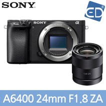 소니정품 A6400 16-50mm 128패키지 미러리스카메라/ED, 17 소니A6400블랙+24mm F1.8