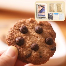 감탄이 절로~ 달지 않은 통밀 오트 초코칩 쿠키 만들기 Kit, 1개, 680g