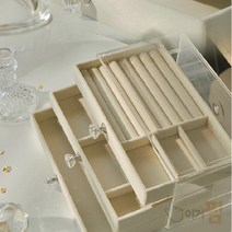 선도스토어 [기회공작소] 3단 투명 보석함 주얼리 보관함 쥬얼리박스 주얼리보관함