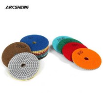 가성비 4인치 100mm 80mm 다이아몬드 습식 연마 패드 디스크 화강암 대리석 콘크리트 석재 연삭 공구, 10 3000_01 3 inch