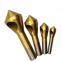 Oblique Hole Chamferer Reverse Taper Hole Screw Countersink Cutter 90 Degree Deburring Reaming Internal Chip Removal Drill, 01. 4pcs 2-20mm drill
