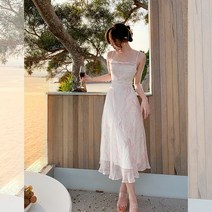 하와이 비치 원피스 바캉스의류 예쁜롱 해외여행원피스 여름옷 해변 비치웨어 휴가커플룩 꽃무늬 신혼여행
