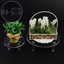 매장 디피용 투명 다용도 아크릴 원형 진열대 소/중, 중