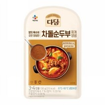 CJ 다담 차돌순두부찌개양념 130G 가정식반찬 밑반찬, 1개