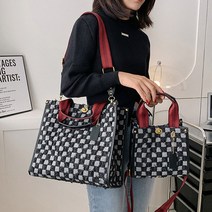 여성가방 토트 숄더 크로스백 체크 데님 캔버스백 직장인 데일리백