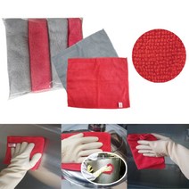 먼지 물 흡수력좋은 극세사 위생 행주 4p 냄새안나는 고흡수력 식당 세균억제