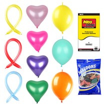 벌룬 꼬리 풍선 10+1 네오텍스 행사 운동회 이벤트 파티용품 생일 돌잔치 브라이더샤워 프로포즈 가게 오픈 축하 깜짝, 네오 12인치블루