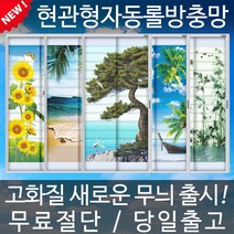 YNK롤 최신형 현관문 현관모기장 자동 롤 방충망, 회색 일반, 1개