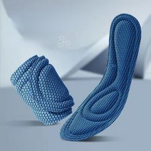 EVA 3D 발 지압 깔창 남성 및 여성용 부드러운 통기성 스포츠 쿠션 삽입 땀 흡수 탈취제 깔창 신발 패드, 43-44, Blue 05