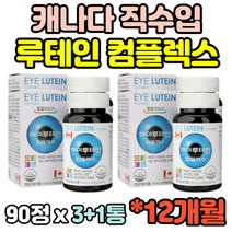 12개월 식약청 캐나다 루테인 비타민A 비타민E 베타카로틴 노화 건조 침침 도움 아연 아이 눈 건강 건조 침침 영양제 빌베리 수험생 어린이 키즈 청소년