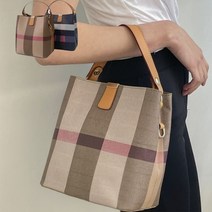 체크패턴 여성 핸드백 데일리 토트 숄더 크로스백