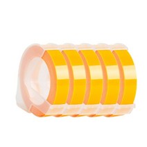 라벨지 의류용 스티커 플라스틱 전선분류용 15, 6mm, 5pcs 라벨-노랑