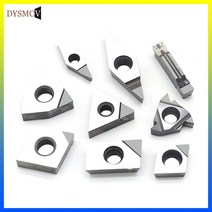 DCMT070204 CCMT DCMT SNMG VCMT APKT PCD CBN 터닝 인서트 다이아몬드 공구 CNC 선반 기계용 고경도 커팅 블레이드, 07 VCMT160404_02 CBN_01 1pcs